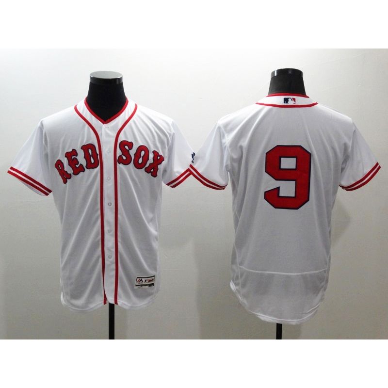 Cheap Ted Williams Red Sox Jersey From China White FLEXBASE #9