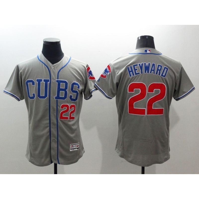 Cheap Jason Heyward Cubs Jersey From China Gray FLEXBASE #22