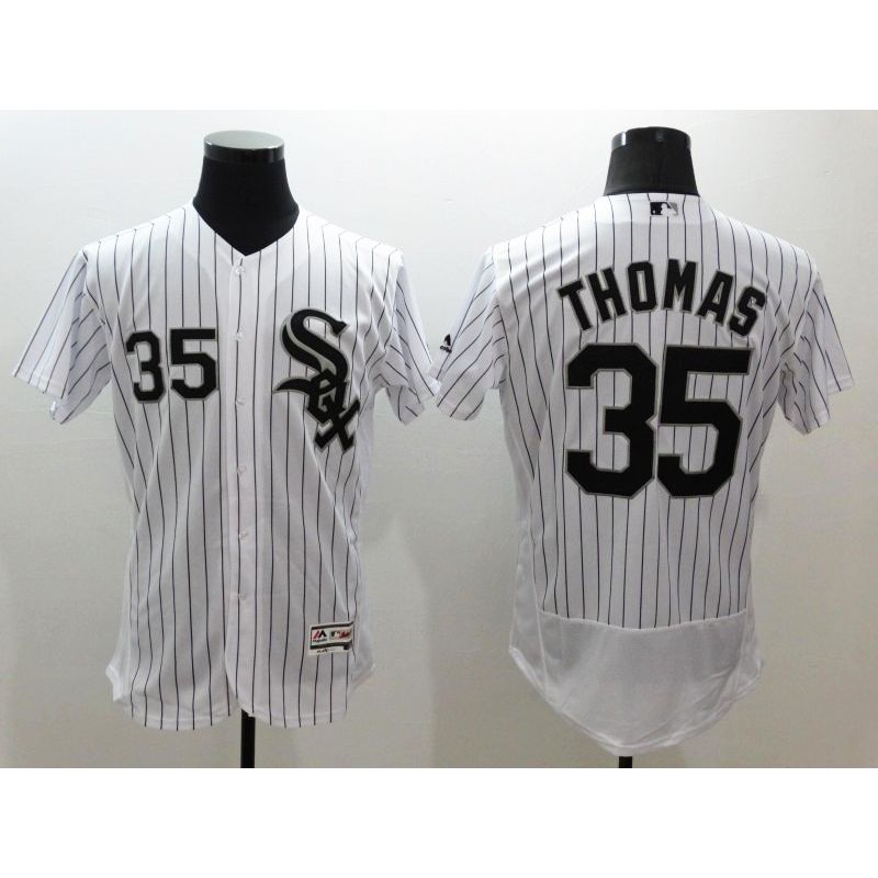 Cheap Frank Thomas White Sox Jersey From China White FLEXBASE #35