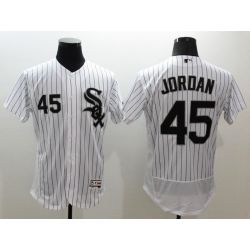 Cheap Michael Jordan White Sox Jersey From China White FLEXBASE #45