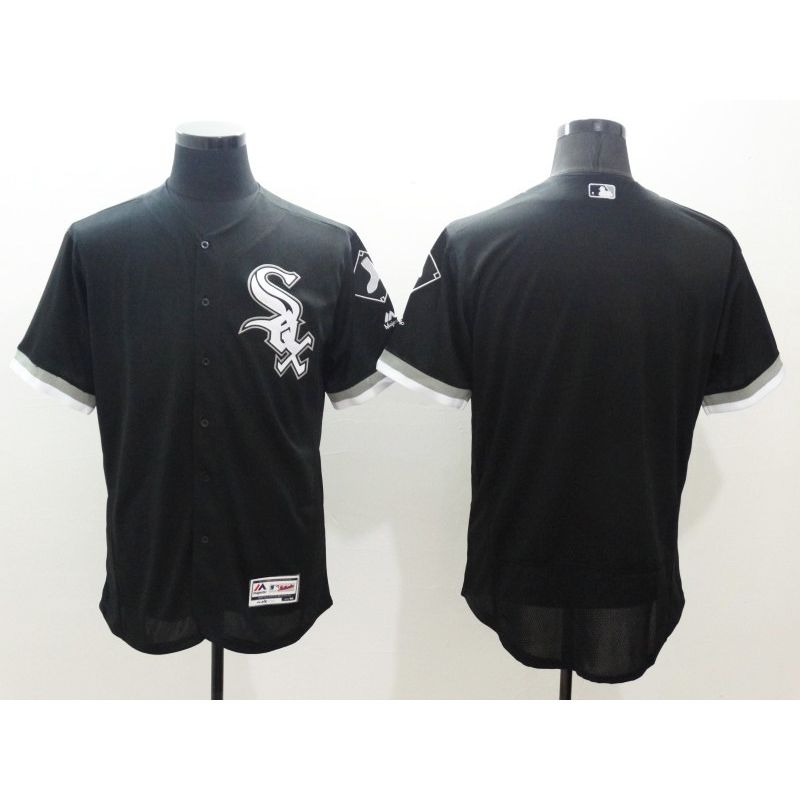 Cheap White Sox Jersey From China Black Blank FLEXBASE