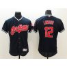 Cheap Francisco Lindor Indians Jersey From China Blue FLEXBASE #12