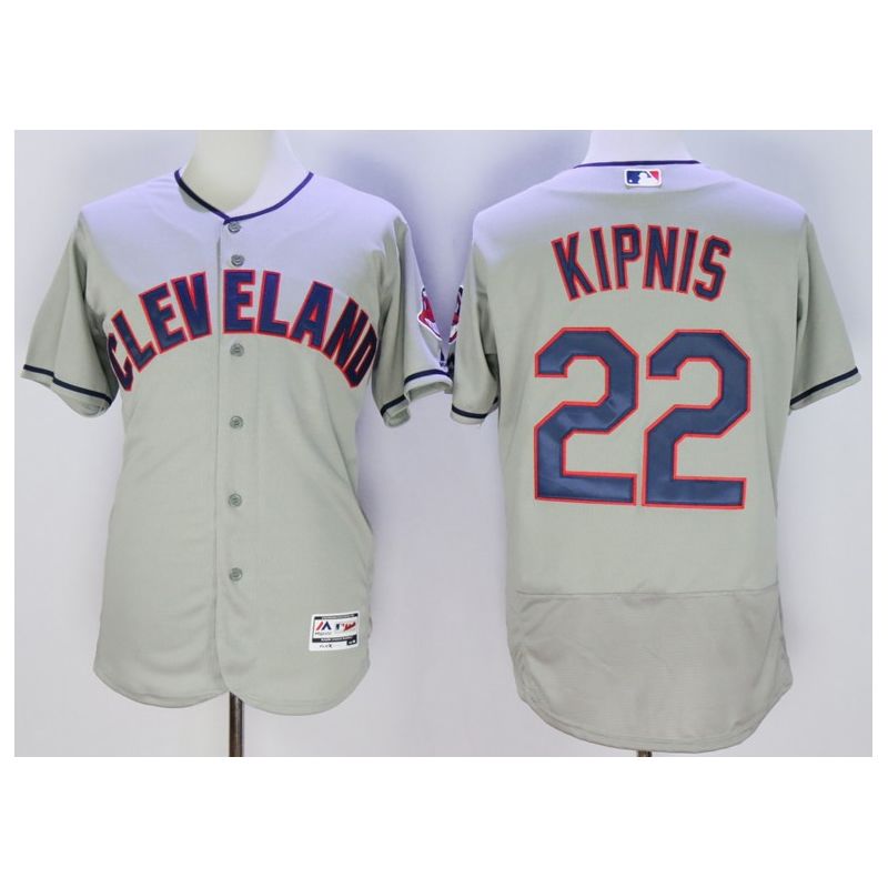 Cheap Jason Kipnis Indians Jersey From China Gray FLEXBASE #22 Cheap Jason Kipnis Indians Jersey From China Gray FLEXBASE #22