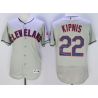 Cheap Jason Kipnis Indians Jersey From China Gray FLEXBASE #22