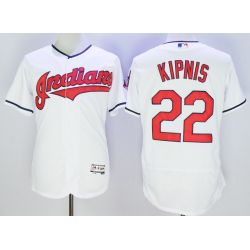 Cheap Jason Kipnis Indians Jersey From China White FLEXBASE #22