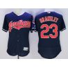 Cheap Michael Brantley Indians Jersey From China Navy FLEXBASE #23