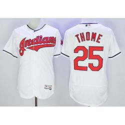 Cheap Jim Thome Indians Jersey From China White FLEXBASE #25