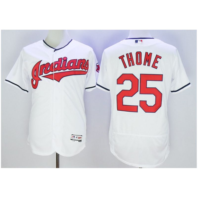 Cheap Jim Thome Indians Jersey From China White FLEXBASE #25 Cheap Jim Thome Indians Jersey From China White FLEXBASE #25