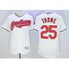 Cheap Jim Thome Indians Jersey From China White FLEXBASE #25