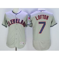 Cheap Kenny Lofton Indians Jersey From China Gray FLEXBASE #7