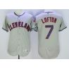 Cheap Kenny Lofton Indians Jersey From China Gray FLEXBASE #7