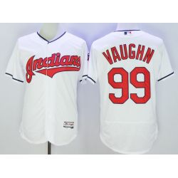 Cheap Ricky Vaughn Indians Jersey From China White FLEXBASE #99