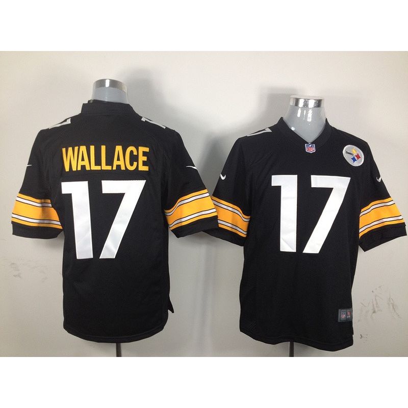 Cheap Mike Wallace Steelers Jersey #17 Black From China Game Cheap Mike Wallace Steelers Jersey #17 Black From China Game