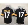 Cheap Mike Wallace Steelers Jersey #17 Black From China Game
