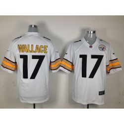 Cheap Mike Wallace Steelers Jersey #17 White From China Game
