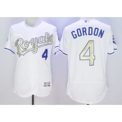 Cheap Alex Gordon Royals Jersey From China White champion FLEXBASE #4