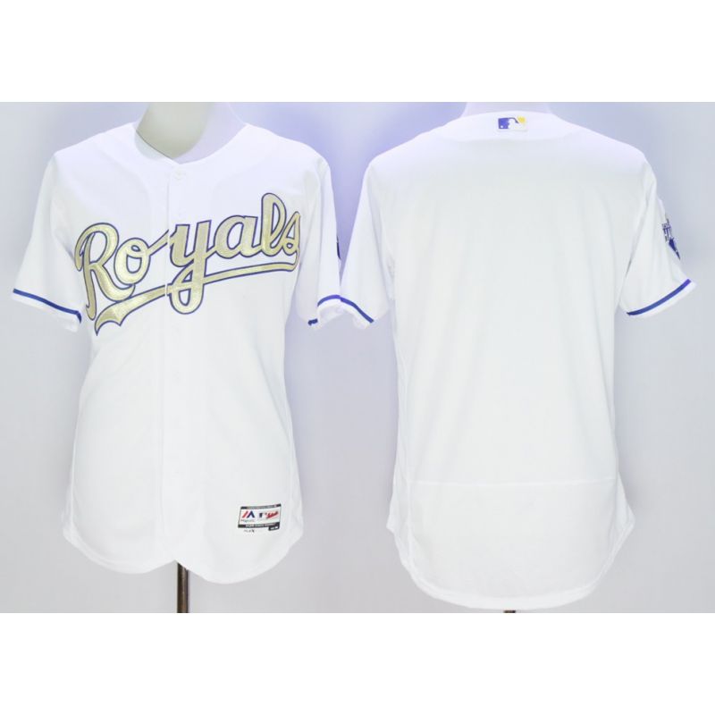 Cheap Royals Jersey From China White Blank champion FLEXBASE