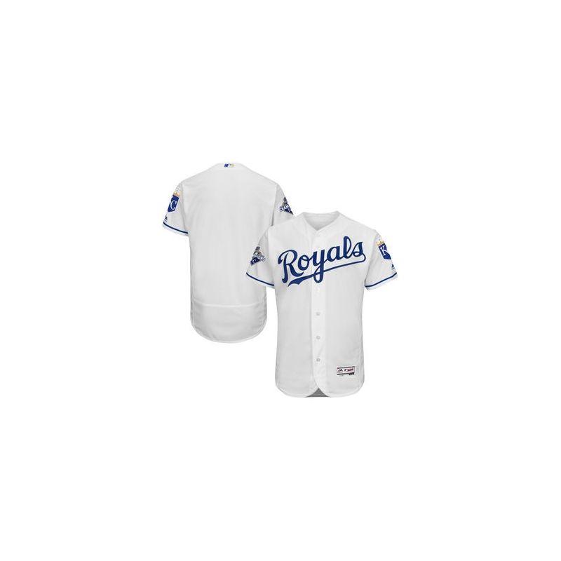 Cheap Royals Jersey From China White Blank FLEXBASE