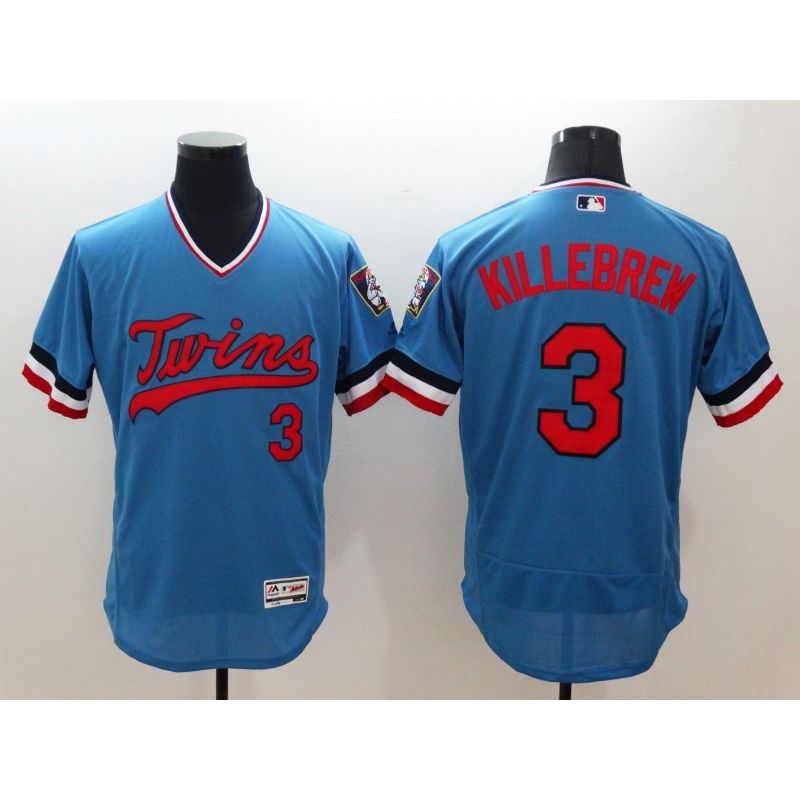 Cheap Harmon Killebrew Twins Jersey From China Light Blue FLEXBASE #3