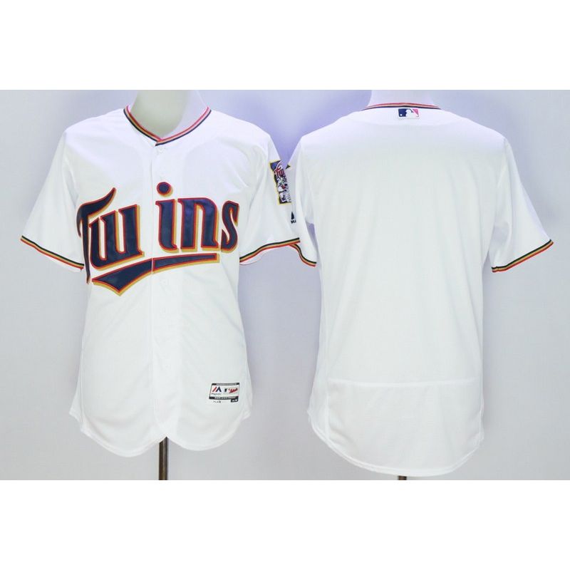 Cheap Twins Jersey From China White Blank FLEXBASE