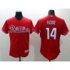 Cheap Pete Rose Phillies Jersey From China Red FLEXBASE #14