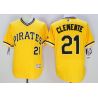 Cheap Roberto Clemente Pirates Jersey From China Yellow FLEXBASE #21