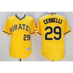 Cheap Francisco Cervelli Pirates Jersey From China Yellow FLEXBASE #29