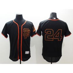 Cheap Willie Mays Giants Jersey From China Black SF FLEXBASE #24