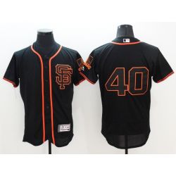 Cheap Madison Bumgarner Giants Jersey From China Black SF FLEXBASE #40