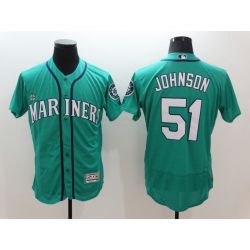 Cheap Randy Johnson Mariners Jersey From China Green FLEXBASE #51