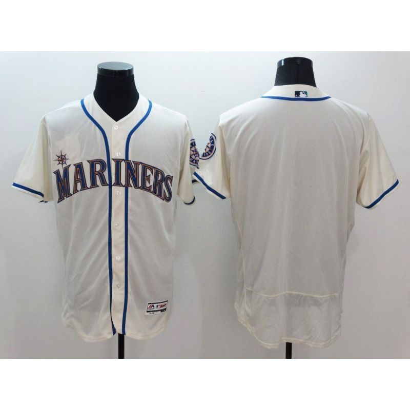 Cheap Mariners Jersey From China Cream Blank FLEXBASE