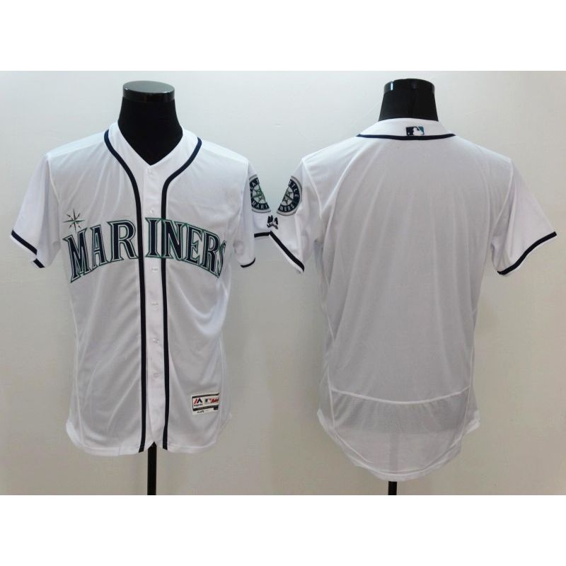 Cheap Mariners Jersey From China White Blank FLEXBASE