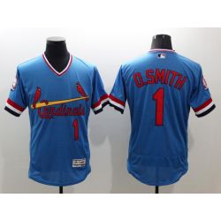 Cheap Ozzie Smith Cardinals Jersey From China Blue FLEXBASE #1