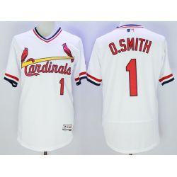 Cheap Ozzie Smith Cardinals Jersey From China White V-neck FLEXBASE #1