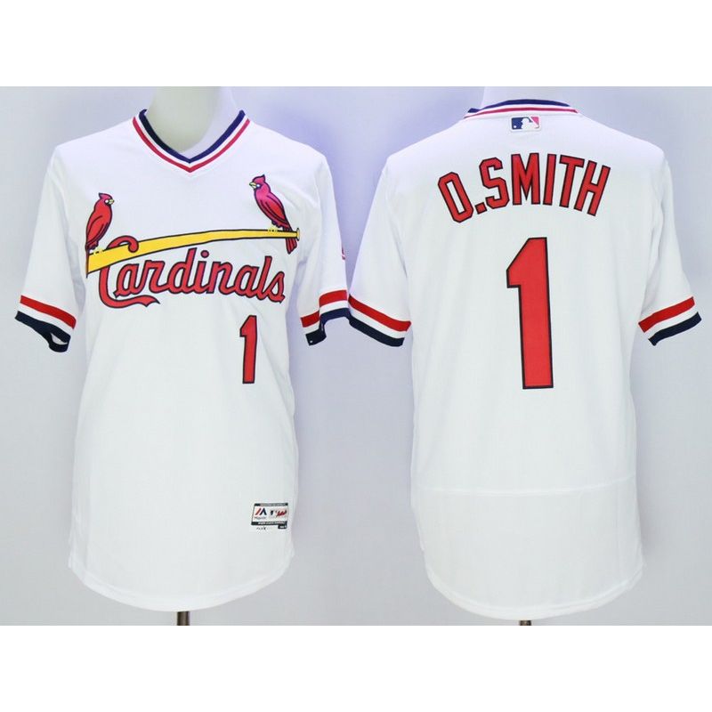 Cheap Ozzie Smith Cardinals Jersey From China White V-neck FLEXBASE #1 Cheap Ozzie Smith Cardinals Jersey From China White V-neck FLEXBASE #1