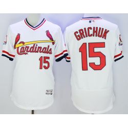 Cheap Randal Grichuk Cardinals Jersey From China White V-neck FLEXBASE #15