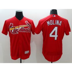 Cheap Yadier Molina Cardinals Jersey From China Red FLEXBASE #4