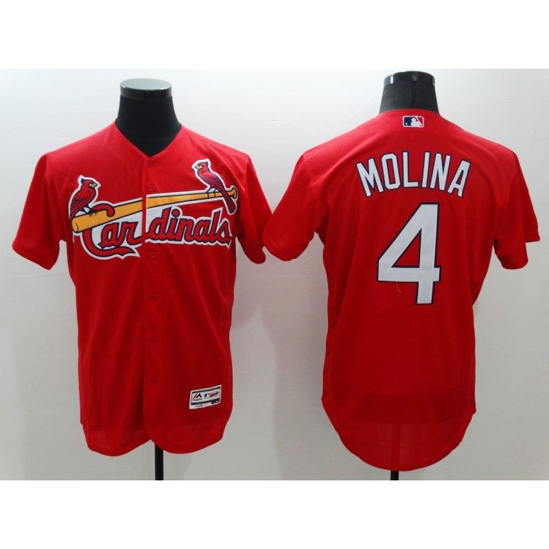 Cheap Yadier Molina Cardinals Jersey From China Red FLEXBASE #4 Cheap Yadier Molina Cardinals Jersey From China Red FLEXBASE #4