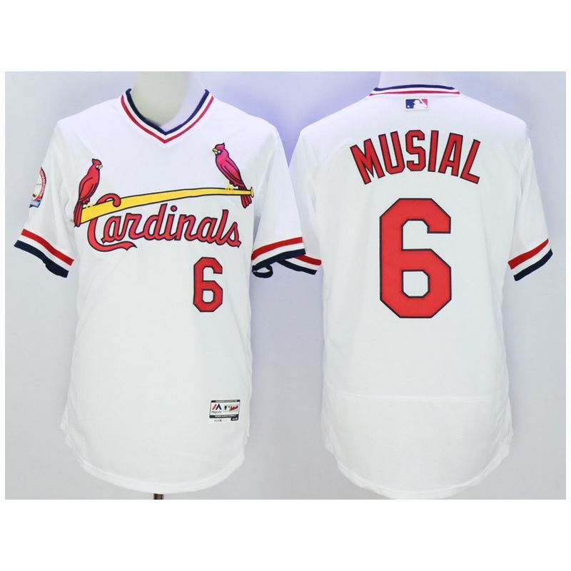 Cheap Stan Musial Cardinals Jersey From China White V-neck FLEXBASE #6 Cheap Stan Musial Cardinals Jersey From China White V-neck FLEXBASE #6