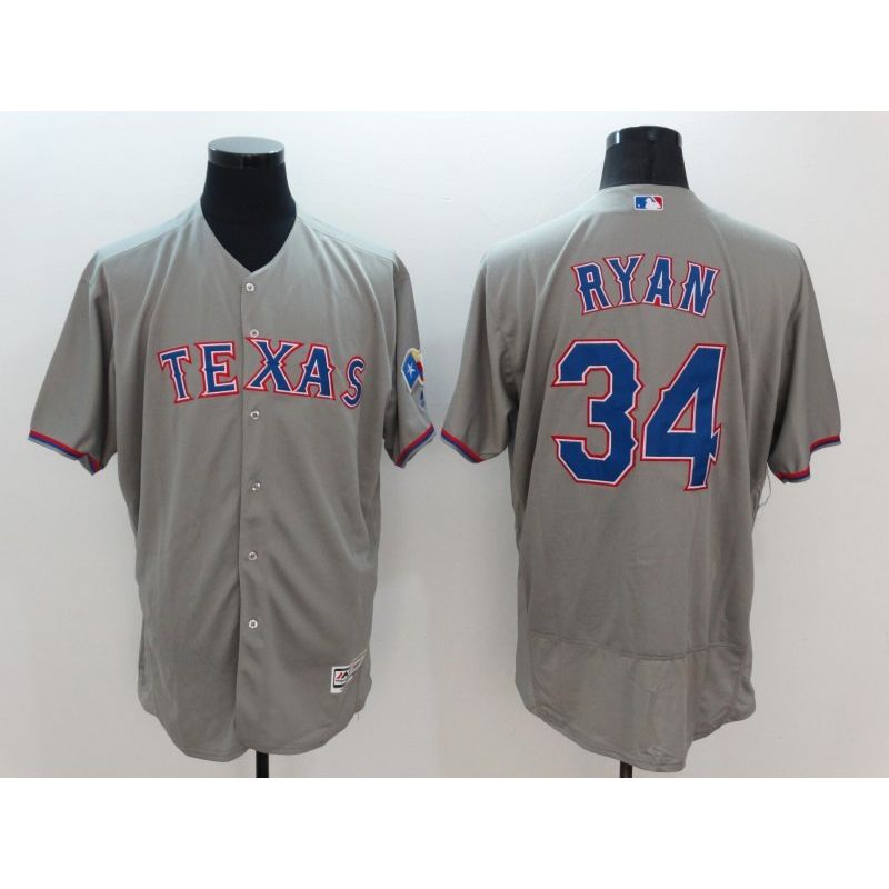 Cheap Nolan Ryan Rangers Jersey From China Gray FLEXBASE #34 Cheap Nolan Ryan Rangers Jersey From China Gray FLEXBASE #34