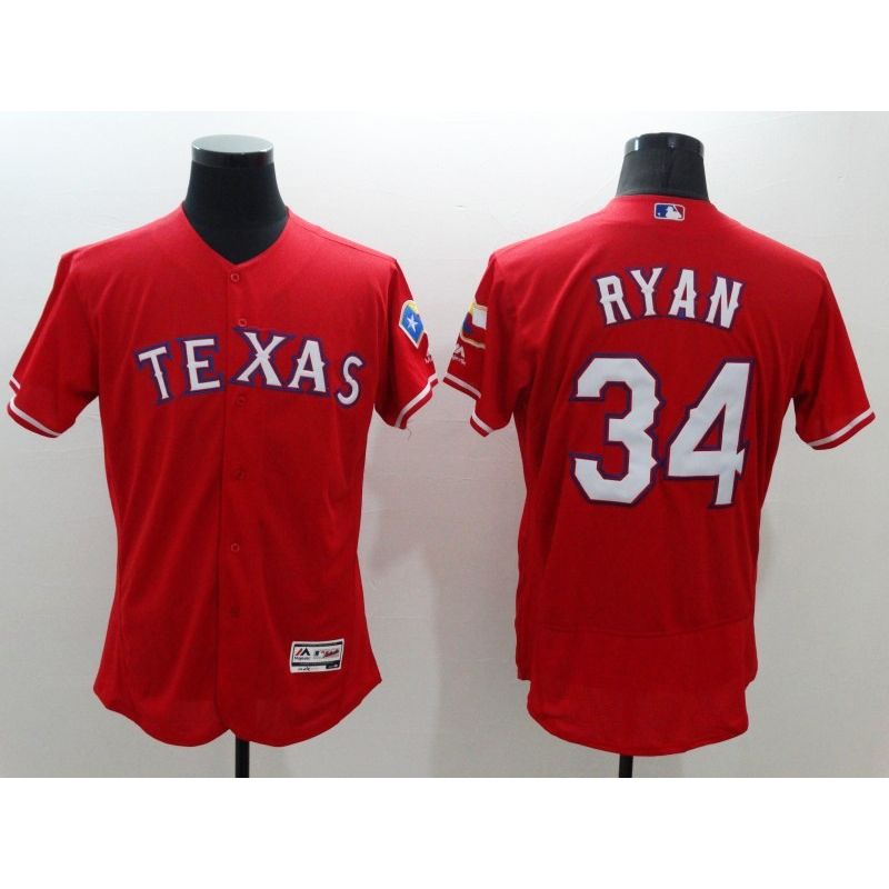 Cheap Nolan Ryan Rangers Jersey From China Red FLEXBASE #34 Cheap Nolan Ryan Rangers Jersey From China Red FLEXBASE #34