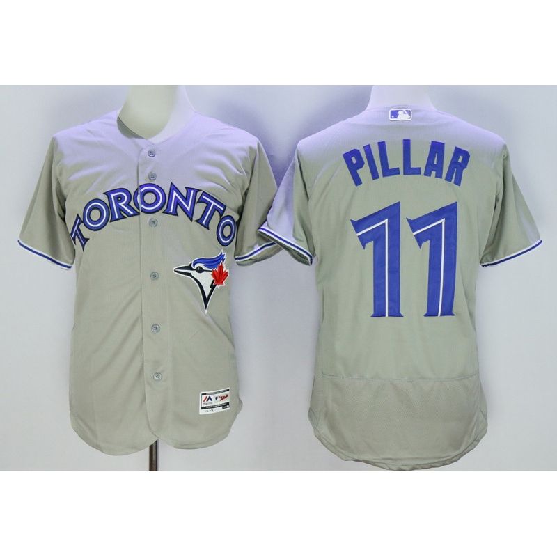 Cheap Kevin Pillar Blue Jays Jersey From China Gray FLEXBASE #11 Cheap Kevin Pillar Blue Jays Jersey From China Gray FLEXBASE #11