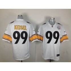 Cheap Brett Keisel Steelers Jersey #99 White From China Game