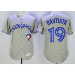 Cheap Jose Bautista Blue Jays Jersey From China Gray FLEXBASE #19