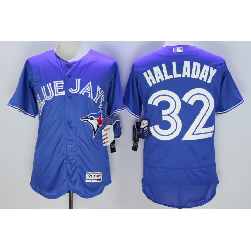 Cheap Roy Halladay Blue Jays Jersey From China Blue FLEXBASE #32 Cheap Roy Halladay Blue Jays Jersey From China Blue FLEXBASE #32