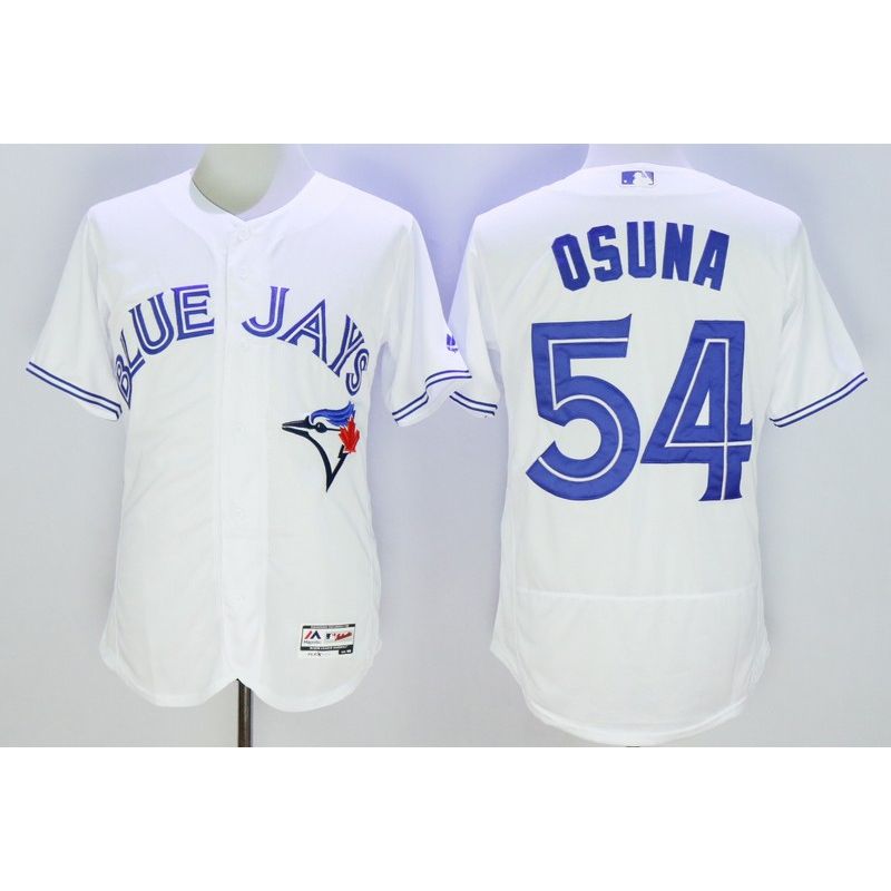 Cheap Roberto Osuna Blue Jays Jersey From China White FLEXBASE #54 Cheap Roberto Osuna Blue Jays Jersey From China White FLEXBASE #54
