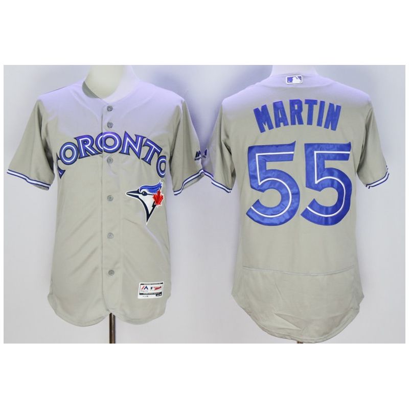 Cheap Russell Martin Blue Jays Jersey From China Gray FLEXBASE #55