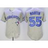 Cheap Russell Martin Blue Jays Jersey From China Gray FLEXBASE #55