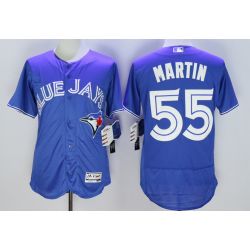 Cheap Russell Martin Blue Jays Jersey From China Blue FLEXBASE #55