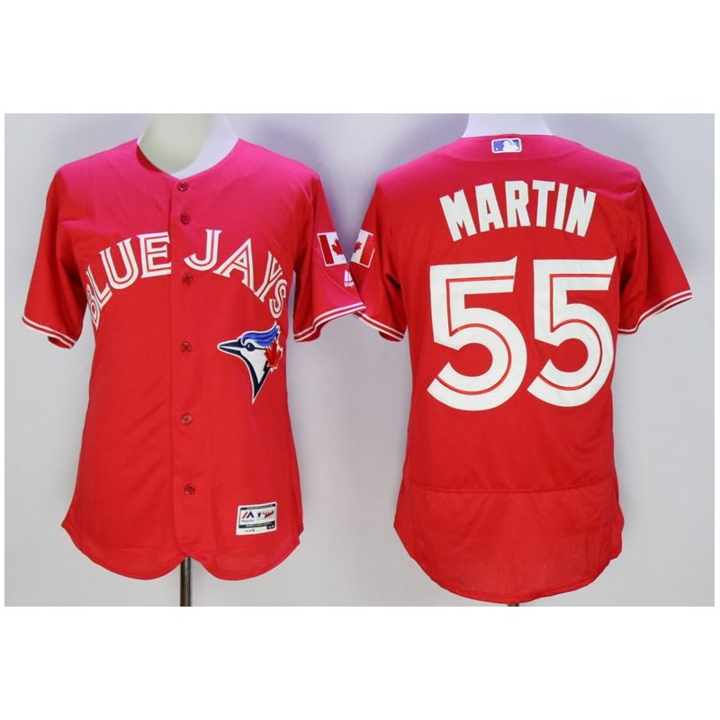 Cheap Russell Martin Blue Jays Jersey From China Red FLEXBASE #55